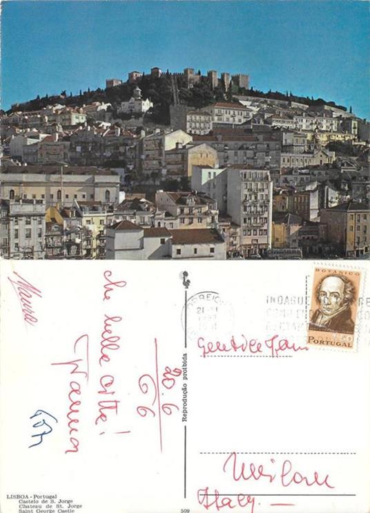 Lisboa. Castelo de S. Jorge. Viaggiata 1967 - copertina