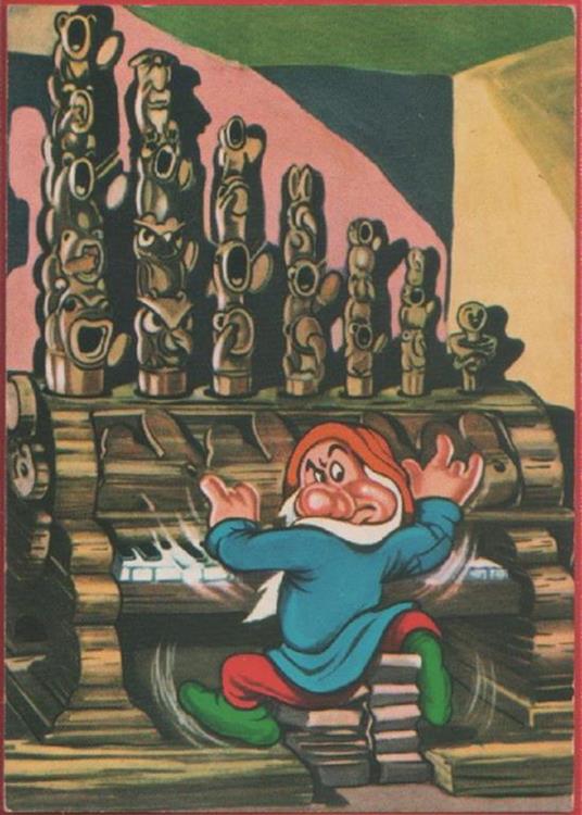 Sette nani. Brontolo suona il piano. Non viaggiata - copertina