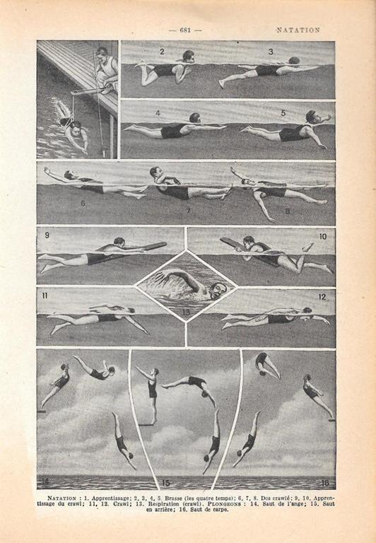 Natation. Stampa 1954 - copertina