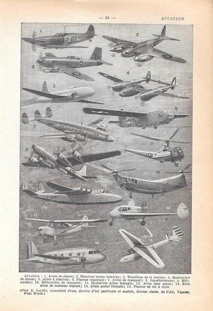 Aviation. Stampa 1954 - copertina