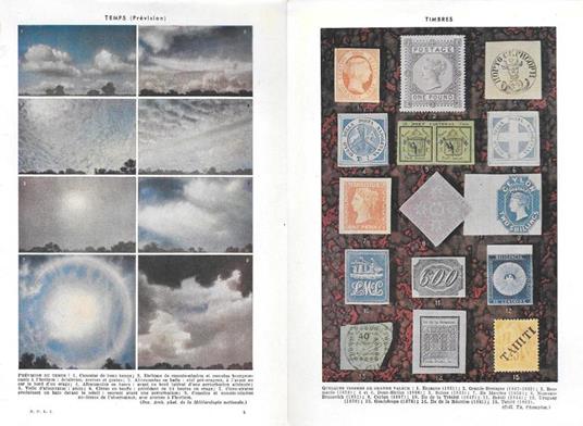 Temps/Timbres. Stampa 1954, fronte/retro - copertina