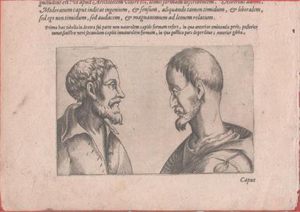 Prima aec tabella in dextra fui parte non naturalem... stampa antica - copertina