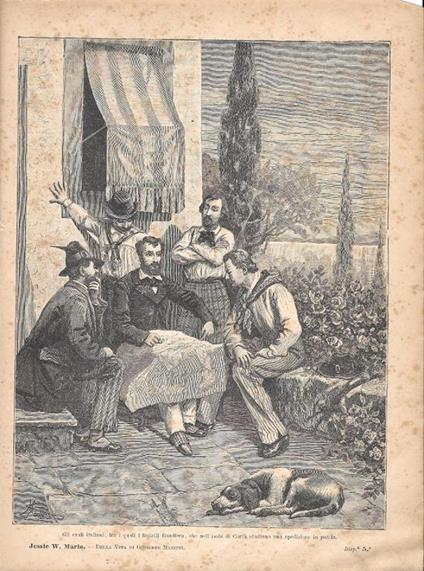 Gli esuli italiani, fra i quali i fratelli Bandiera.... Stampa 1891 - copertina