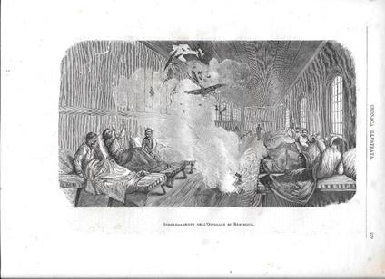 Bombardamento nell'ospedale di Rustsciuk. Stampa 1877 - copertina