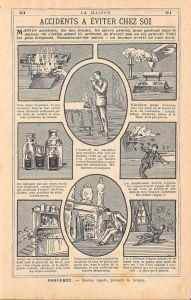 Accident a eviter chez soi. Stampa 1930 - copertina