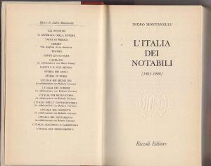 L' Italia dei Notabili 1861 - 1900 - Indro Montanelli - Indro Montanelli - copertina