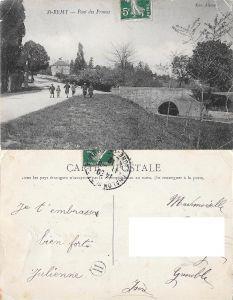 St. Remy (Chalon sur Saone). Pont des Prunes. Viaggiata 1911 - copertina
