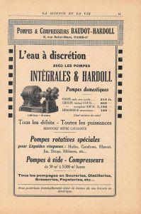 Pompes Intégrales & Hardoll. Baudot-Hatdoll, Paris. Pubblicita 1926 - copertina