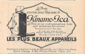 Kinamo-Ica. Les. Les plus beaux appareils. Pubblicita 1926 - copertina