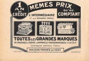 Toutes les grades marques. Memes prix. Pubblicita 1926 - copertina
