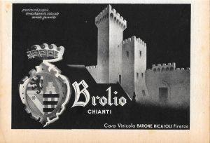 Chianti Brolio. Advertising 1947 - copertina