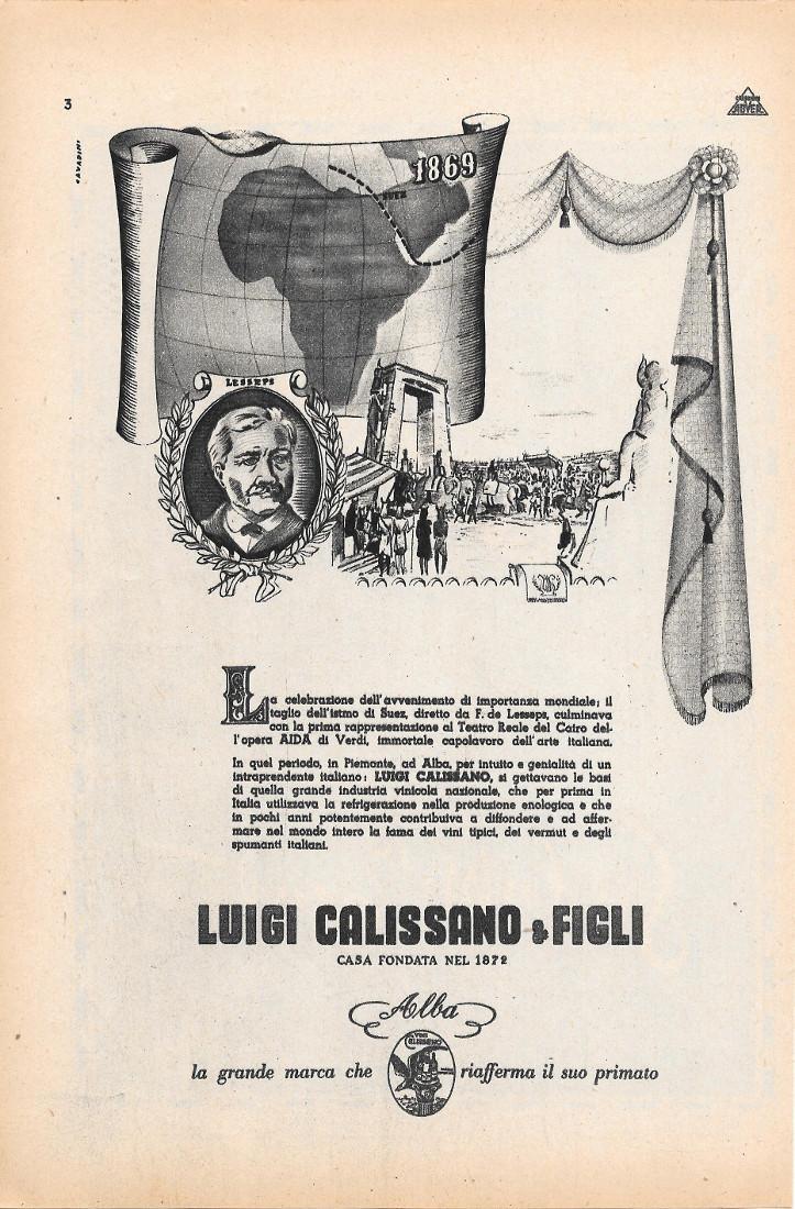 Chlorodont sviluppa ossigeno / Vini Luigi Calissano e figli. Advertising 1947, fronte retro