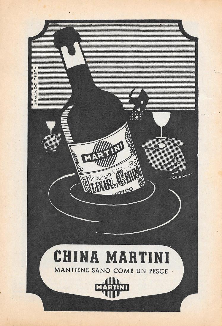 Lama Bolzano / China Martini. Advertising 1947