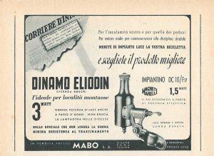 Dinamo Eliodin. Advertising 1946 - copertina