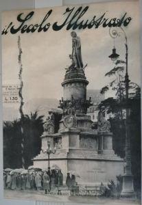 Wilson a Genova parla davanti al monumento a Colombo. Stampa 1919 - copertina