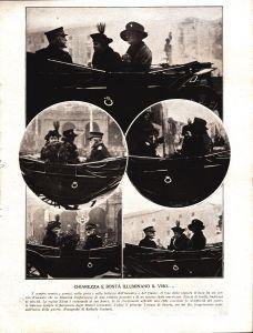 La signora Wilson la regina Elena e Tomaso di Savoia. Stampa 1919 - copertina