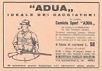 Camica sport Adua, ideale per cacciatori. Advertising 1937
