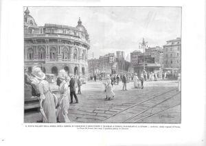 La nuova Borsa a Genova / Mutsu-Hito / Torpediniere. Stampa 1912 - copertina