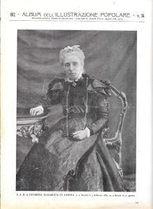 La Duchessa Elisabetta di Genova /Giulio Massenet. Stampa 1912 - copertina