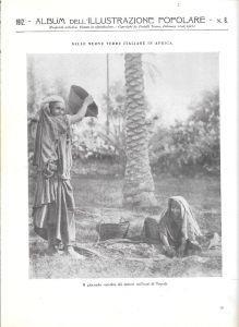 Tripoli, raccolta dei datteri / Tripoli porto e ferrovia. Stampa 1912 - copertina