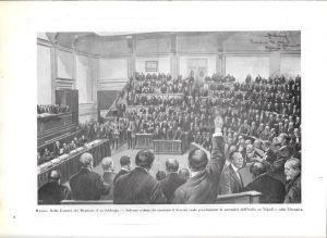 Camera dei Deputati il 22 febbraio/A. Righi, G. Lister/ Nave ospedale. Stampa 1912 - copertina