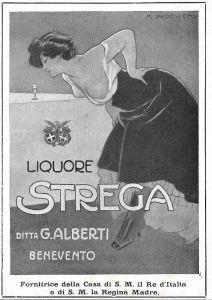 Liquore Strega. Ditta G. Alberti Benevento. Advertising 1920 - copertina