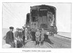 Disastro ferroviario a Mestre. Il bagagliaio sfondato. Stampa 1920