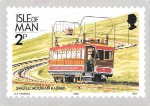 Raiways and Tramways of the isle of Man. Snaeffel Mountain Railway. Non viaggiata - copertina