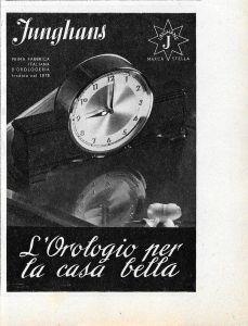 Junghans. L'orologio per la casa bella. Advertising 1940 - copertina