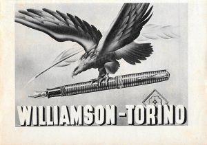 Penne stilografiche Williamson. Torino. Advertising 1940 - copertina