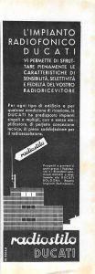 Radiostilo Ducati. Advertising 1940