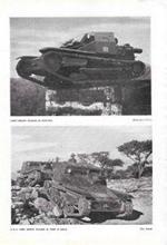 Carro italiano su ostacolo/Carro italiano al passo di Agulà/Carri tedeschi. Stampa1940