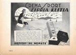 Crema sport. Cipria Klitia Advertising 1935