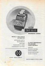 Totalia Lagomarsino. Addizionatrice scrivente. Advertising 1953
