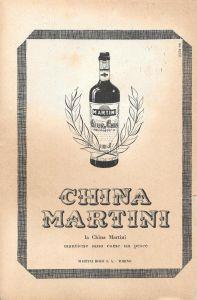 China Martini / Spumanti Cinzano. Advertising 1947 - copertina