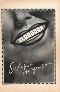 Chlorodont sviluppa ossigeno. Advertising 1947 - copertina