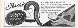 Crema nivea. Perché da così buoni risultati. Advertising 1936 - copertina