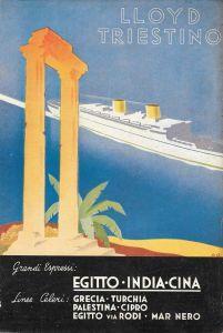Lloyd Triestino / Olio Dante. Advertising 1936 - copertina