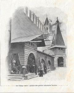 Le village russe, galerie des petites industries rurales (Exposition Universelle). Stampa 1900 - copertina