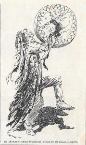 Un chamane (sorcier tounguse) conjrant le mauvais espirits. Stampa1900 - copertina