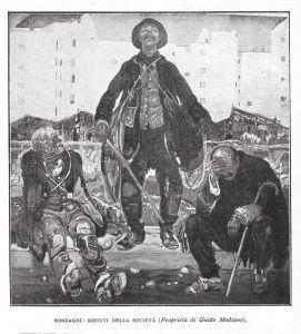 Rifiuti della società (Aroldo Bonzagni). Stampa 1919 - copertina