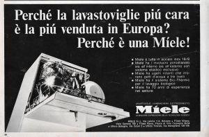 Lavastoviglie Miele. Advertising 1970 - copertina