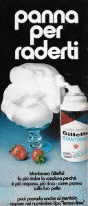 Gilette. Panna per raderti. Advertising 1970