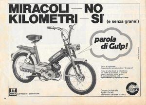 Garelli Gulp. Advertising 1970 - copertina