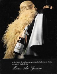 Advertising  1970 fronte retro Espiegle Atkinsons Martini Asti Spumante 