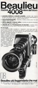 Beaulieu 4008. Advertising 1970