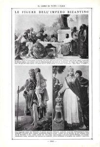 Le figure dell'Impero Bizantino. Stampa 1923 - copertina