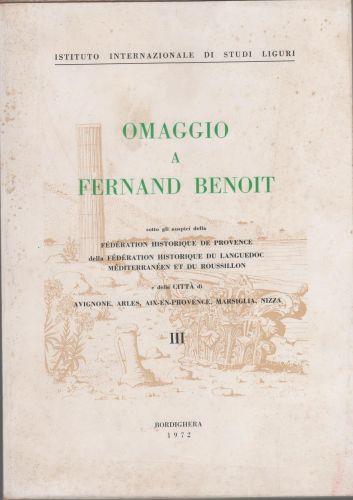 Omaggio a Fernand Benoit. Terzo volume - copertina