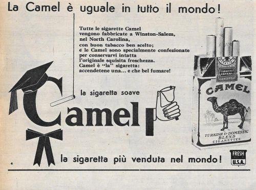 La Camel è uguale in tutto il mondo! Advertising 1956 - copertina