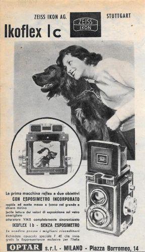Ikoflex Ic. Zeiss Ikon. Advertising 1956 - copertina